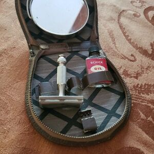 Vintage Schick Gillette Shaving Kit Collectible